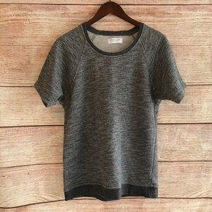 Everlane Marled Short Sleeve Sweater